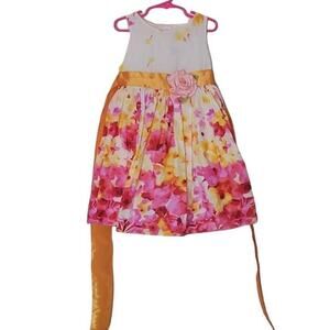 Kid's Dream Girl's White‎ Floral Dress Size 3-4 Toddler